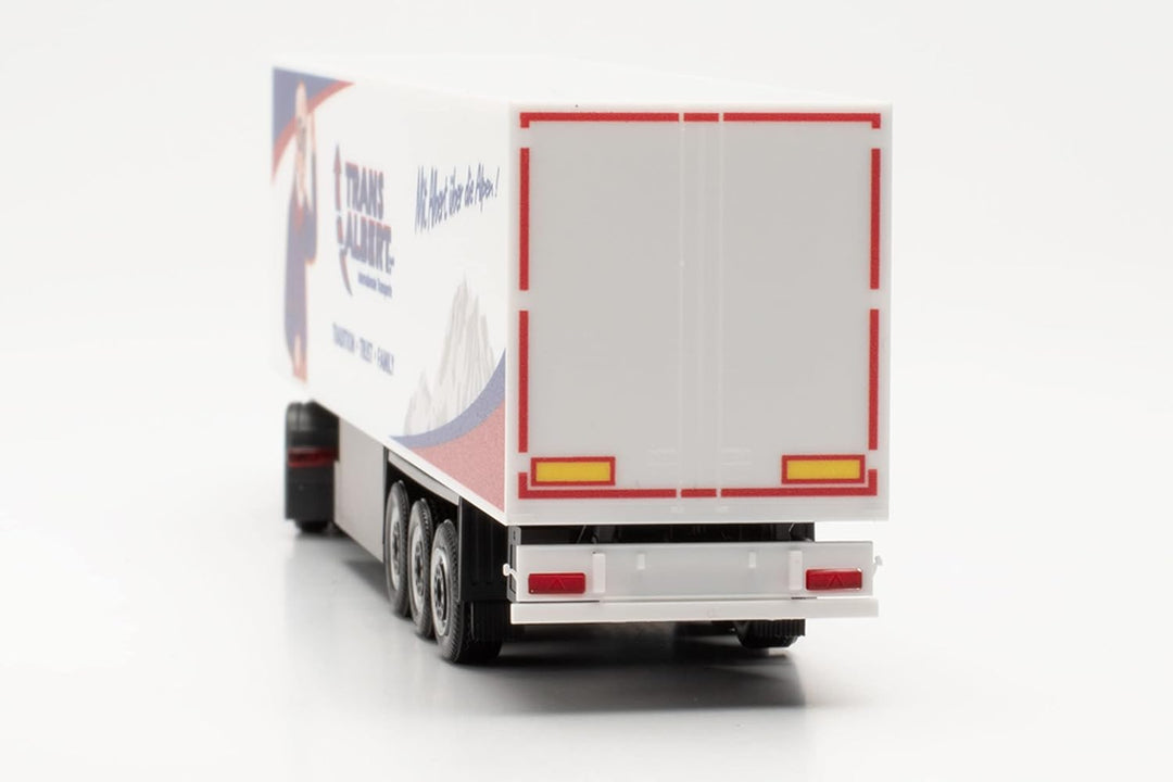Herpa LKW Modell Mercedes-Benz Actros Streamspace „Transalbert“, originalgetreu im Massstab 1:87, Mo