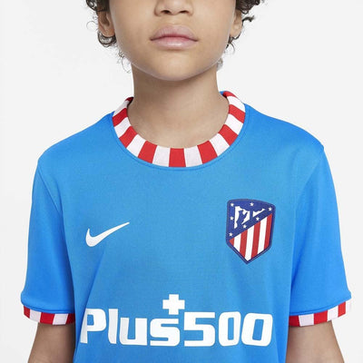 Atlético Madrid, Trikot Kinder, Saison 2021/22, Drittes Trikot L Photo Blue/White, L Photo Blue/Whit