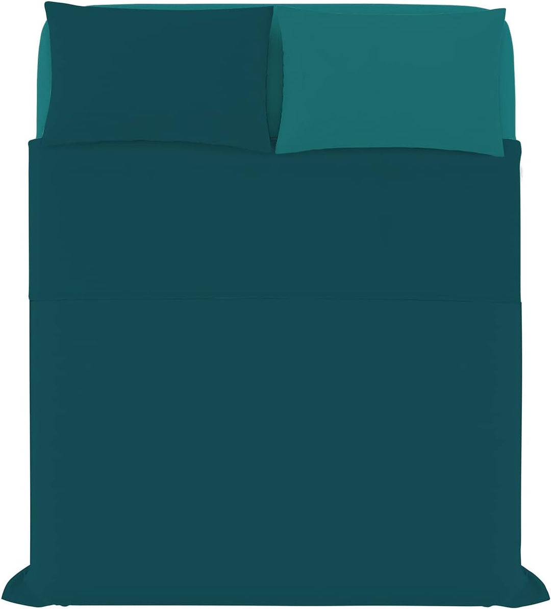 Italienische Bettwäsche Bett blau/Wasser Grün 250 x 300 cm 250 x 300 cm Aqua (Blau), 250 x 300 cm Aq
