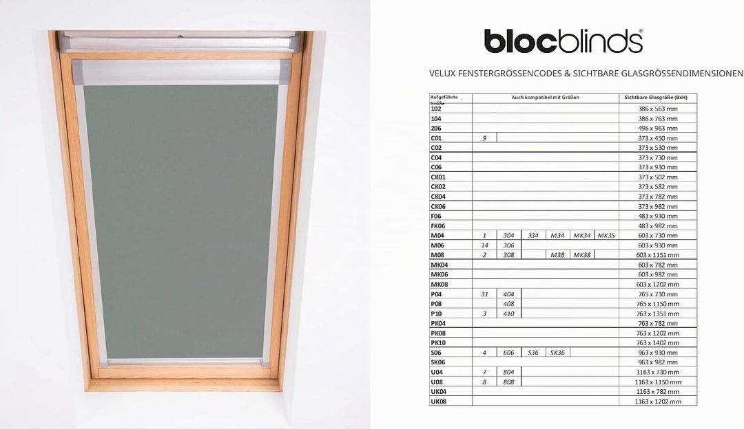 Bloc Skylight Rollo Für Velux Dachfenster Blockout, Zinn, F06 F06 Für Velux Dachfenster Pewter, F06