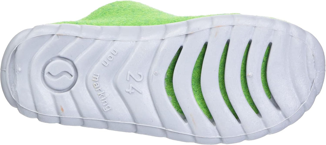Superfit Jungen Happy Wollfilz Hausschuh 21 EU Grün 7000, 21 EU Grün 7000