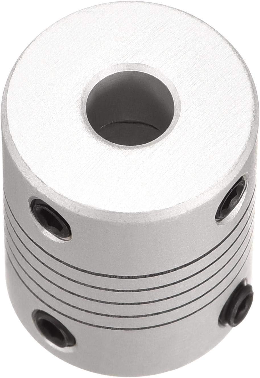 sourcing map 5Stk. 6.35mm zu 10mm Aluminiumlegierung Stab Flexibel Kupplung Motorsteckerverbindung L