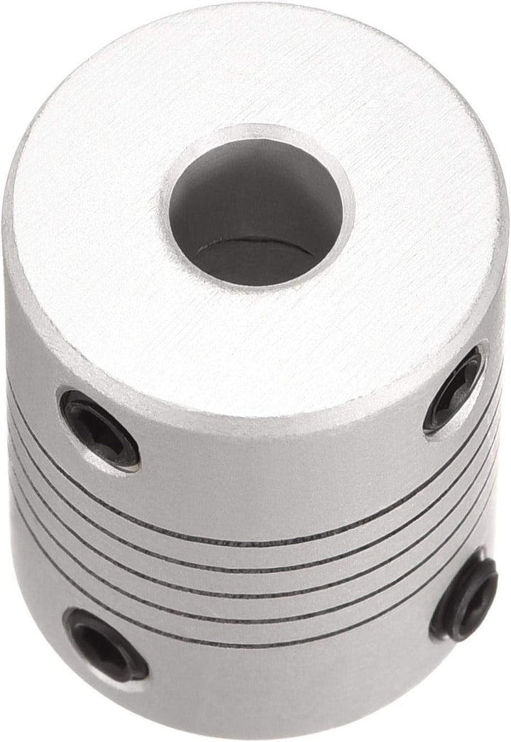 sourcing map 5Stk. 6.35mm zu 10mm Aluminiumlegierung Stab Flexibel Kupplung Motorsteckerverbindung L