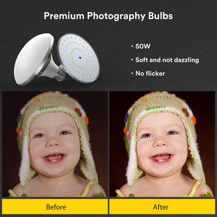 RALENO Softbox Kit, 85W CFL Softbox, daurlicht vdieo licht Fuer YouTube/INS Photografieren PS30, PS3