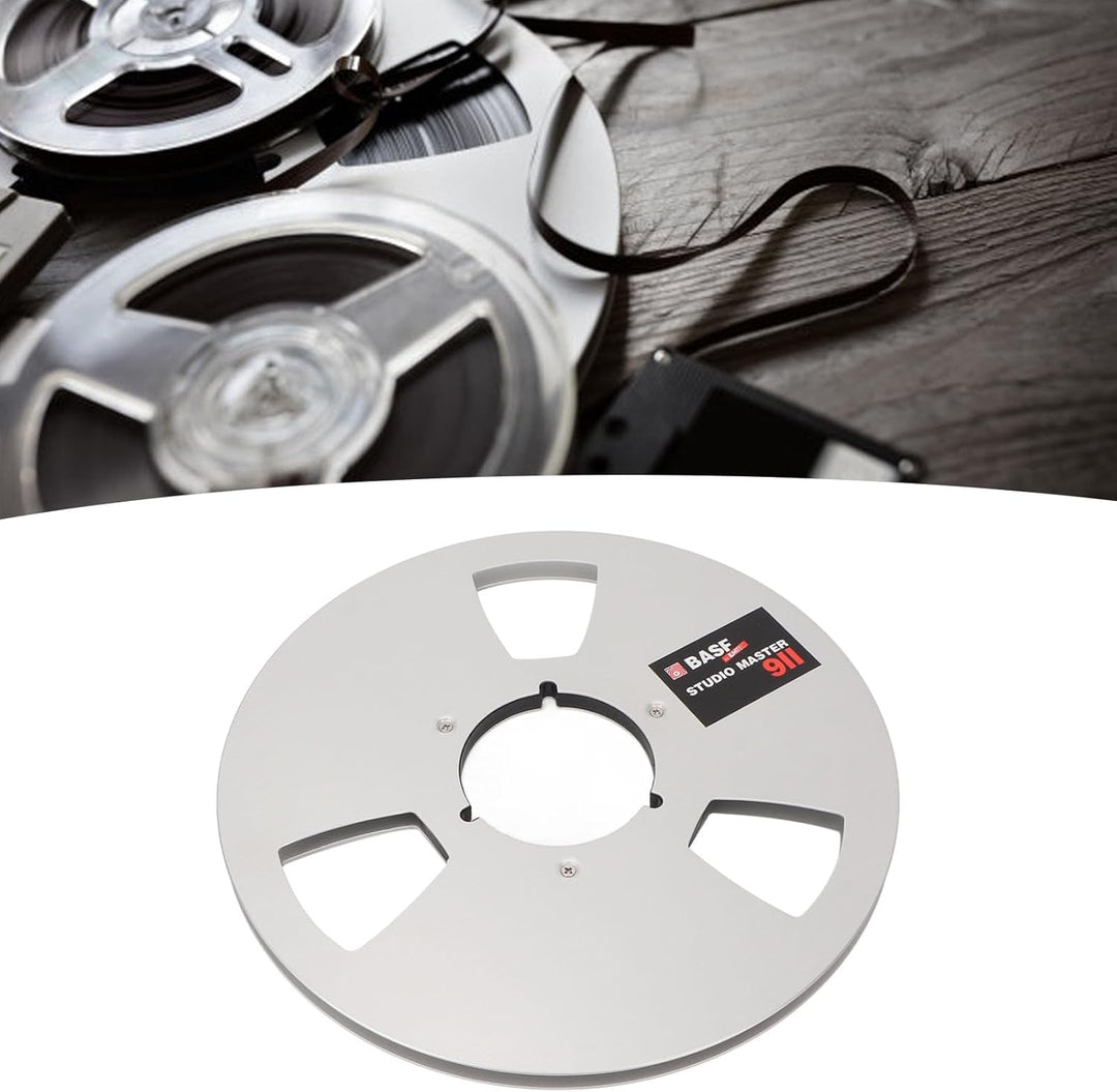 VBESTLIFE Aufnahmebandspule, 1/4 10-Zoll-Leerbandspule, Universelle Aluminiumlegierung, Leere Disc-Ö