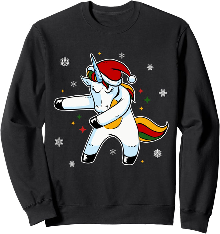 Weihnachtsoutfit Einhorn Weihnachten Party Weihnachts Sweatshirt