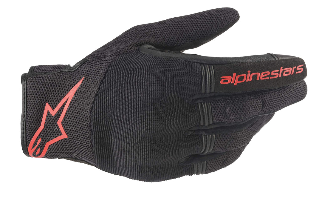 Alpinestars Motorradhandschuhe Copper Gloves Black Red Fluo, BLACK/RED/FLUO, M, 35684201030- M M BLA