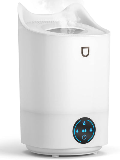 Luftbefeuchter für Schlafzimmer, 4L Aroma-Luftbefeuchter mit 4 Nebelmodi bis zu 48 Stunden, Leiser R