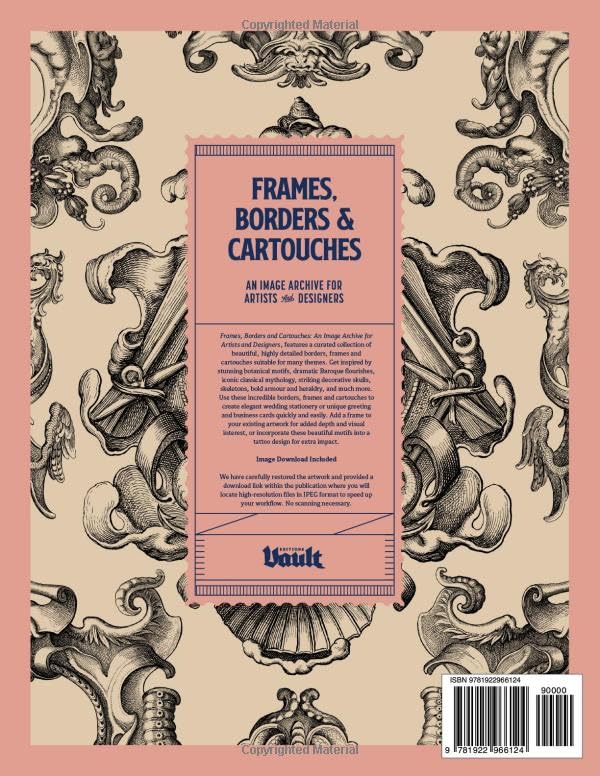 Frames, Borders & Cartouches: An Image Archive for Artists and Designers (Image Archive Series by Va