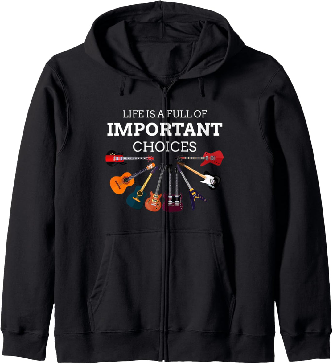 Das lustige Gitarrenleben ist voller Möglichkeiten Vintage-M Kapuzenjacke
