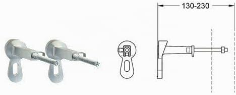 GROHE Rapid SL - 3 in 1 Set für WC (mit Schnellverstellung und Höhensicherung, tiefenverstellbar, Zu