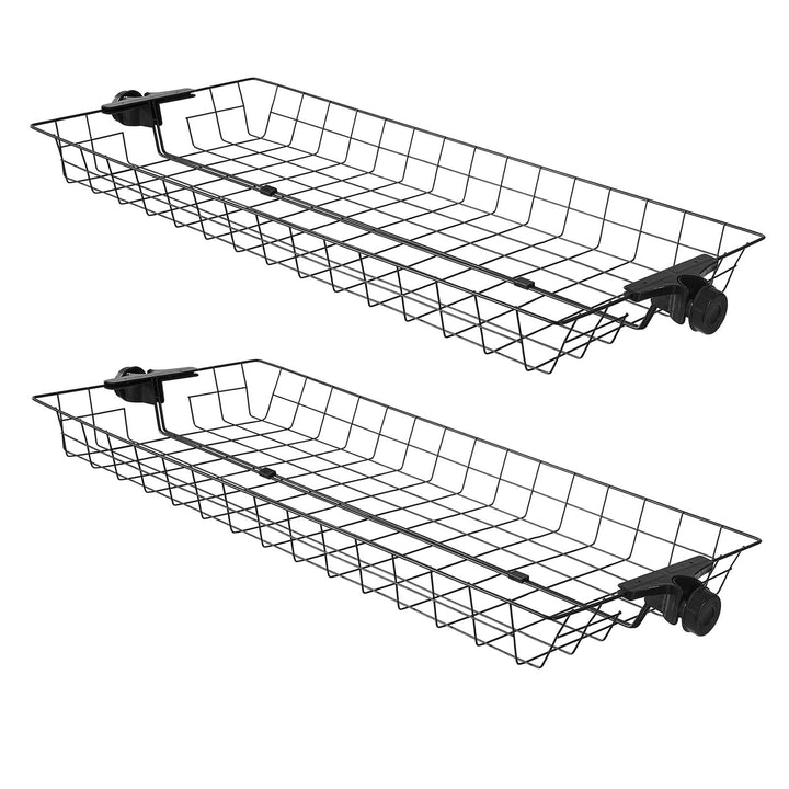 SoBuy FRG34-P02 2er Set Aufbewahrungskörbe für Kleiderständer Körbe für Teleskop Garderoben System