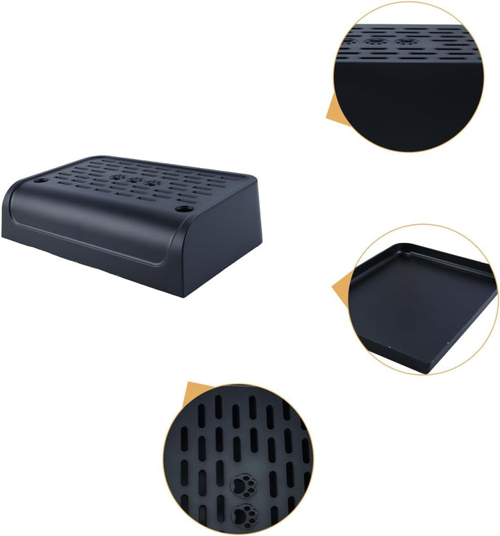 Orivin Katzentoiletten-Tritthocker Mit Waschbarer Matte, Rutschfeste Pedaltreppe Für Katzentoiletten