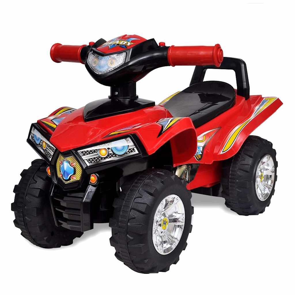 vidaXL Rotes Aufsitz-Quad für Kinder mit Sound und Licht, Rot