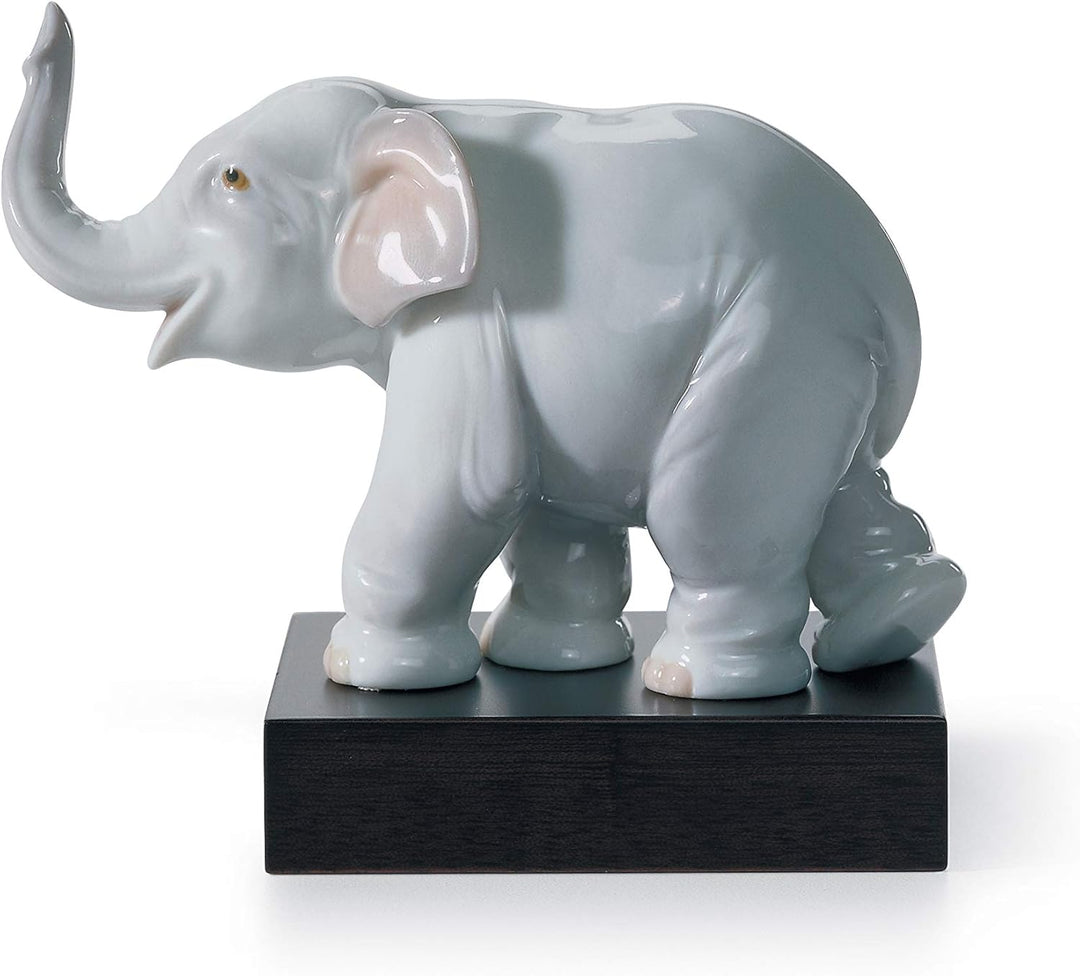 LLADRÓ Figur Glückselefant. Elefant. Porzellan.