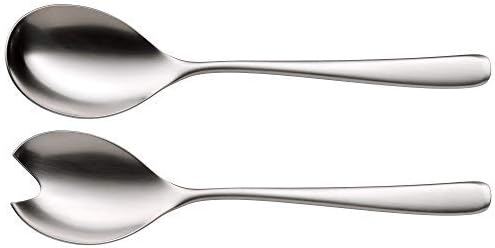 WMF Salatbesteck 2-teilig Vision Salatgabel Servierlöffel Cromargan protect Edelstahl rostfrei matti