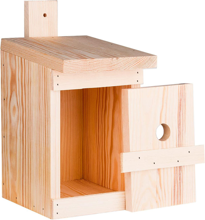 BigDean Nistkasten für Meisen &amp; Kleinvögel - Vogelhaus aus Massivholz - 27x17x17cm - Brutkasten hand