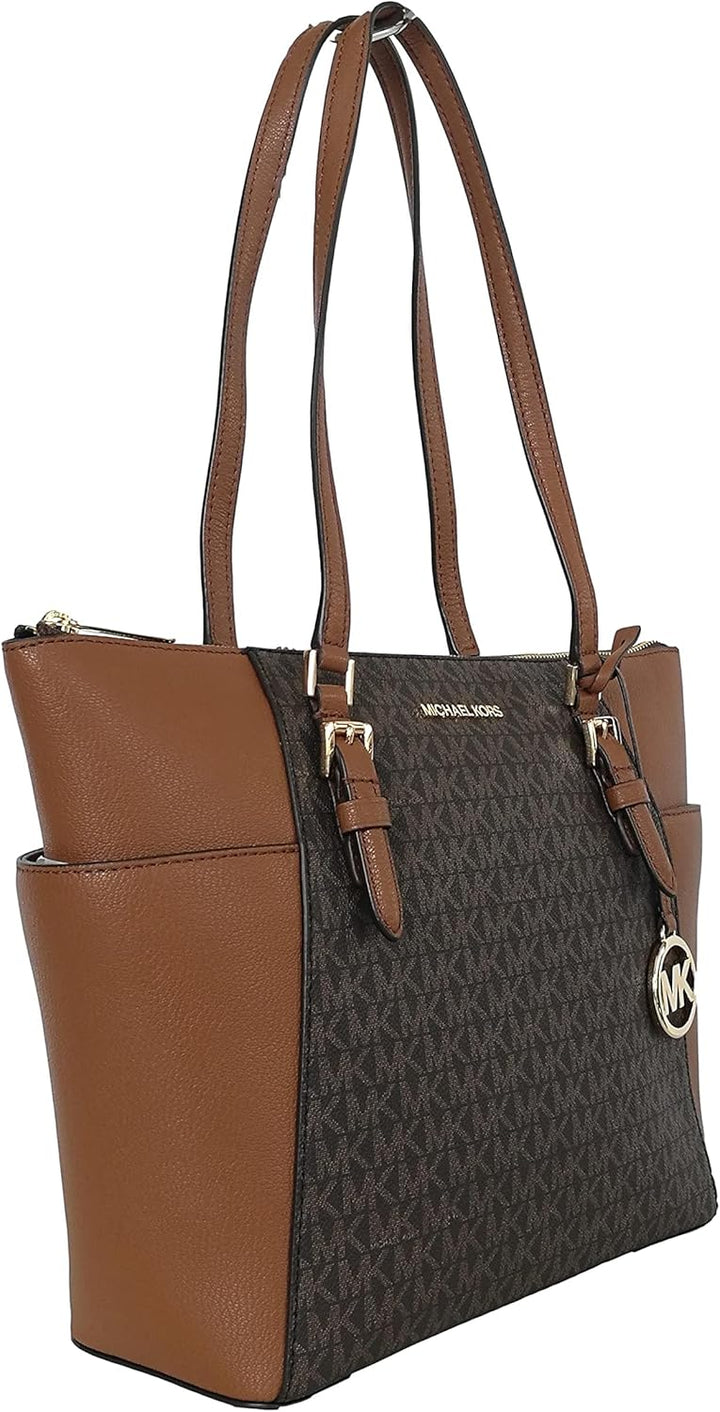 Michael Kors Damen Charlotte Tragetasche Braun, Braun