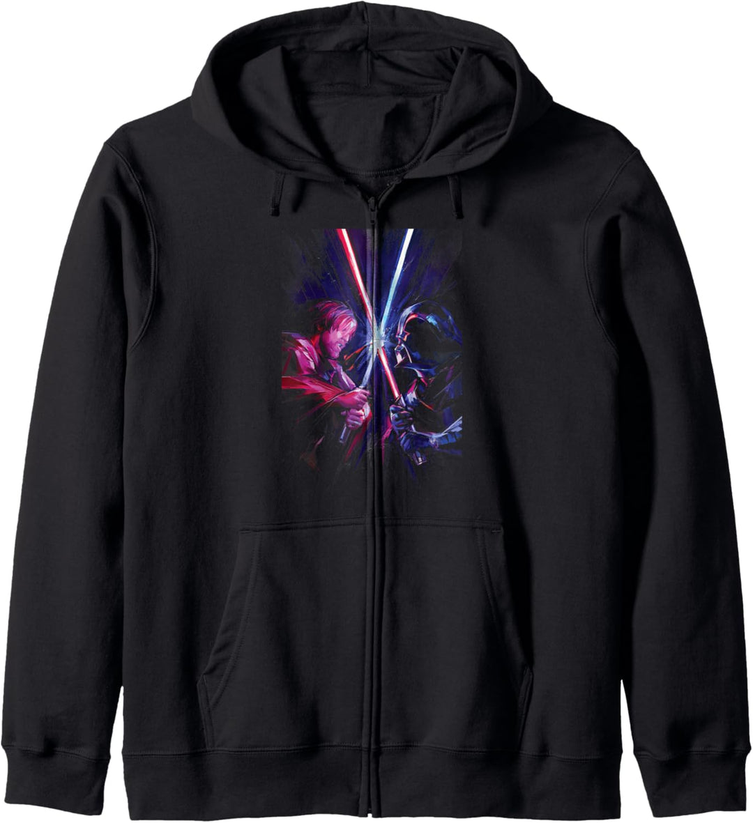 Star Wars: Obi-Wan Kenobi VS Darth Vader Lightsaber Face Off Kapuzenjacke