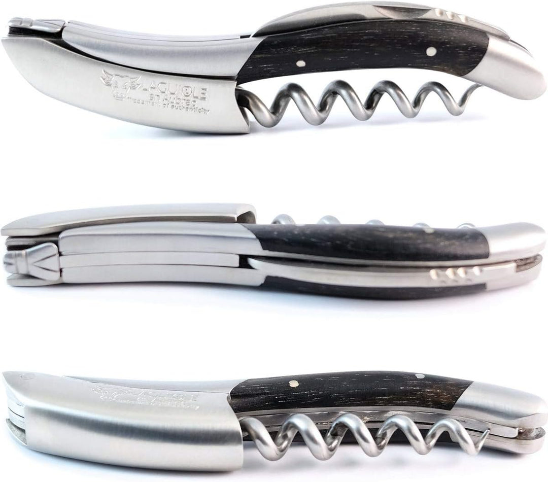 LAGUIOLE en Aubrac professionelles Sommelier Kellnermesser Ebenholz