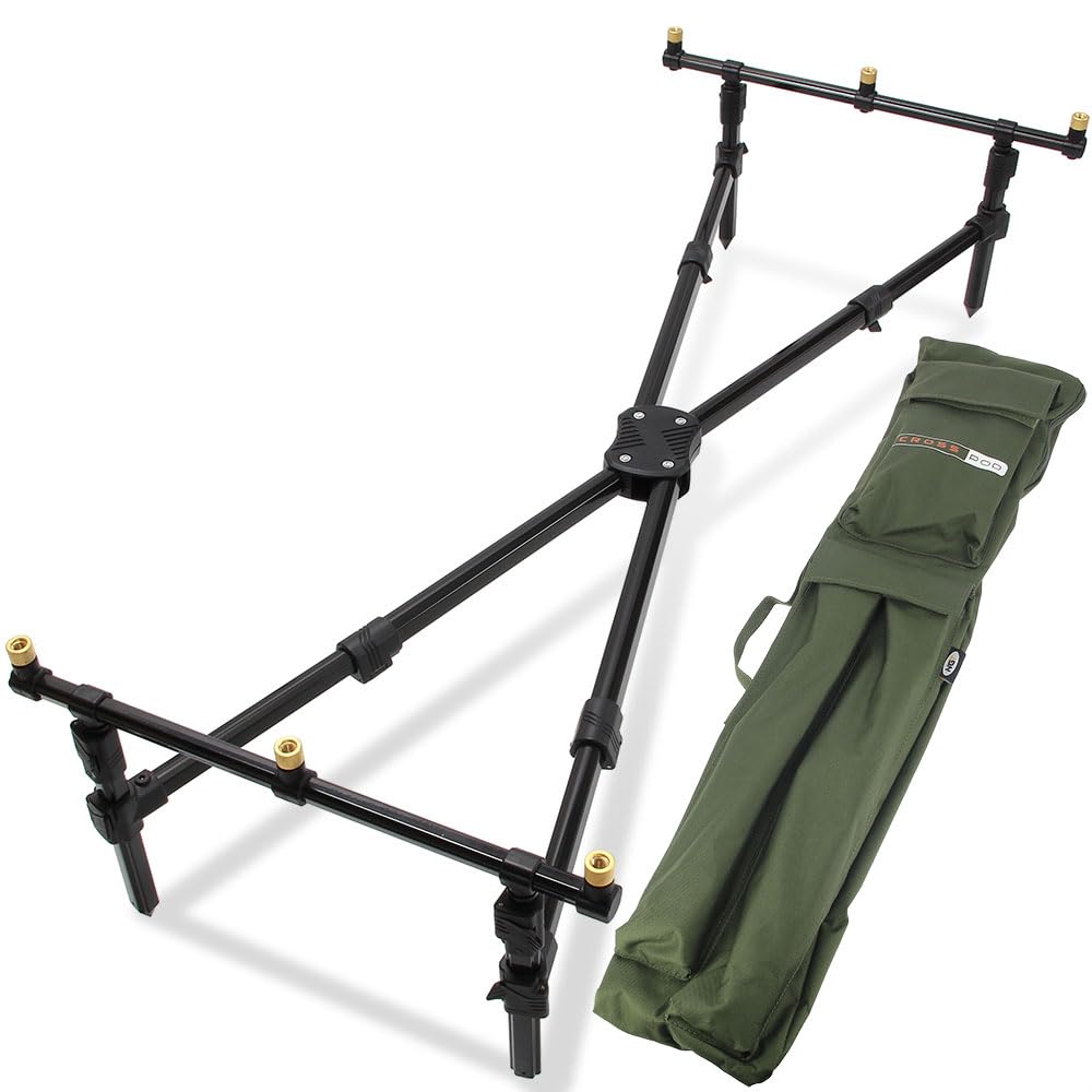 NGT Deluxe Cross Rod Pod & gepolsterte Tragetasche