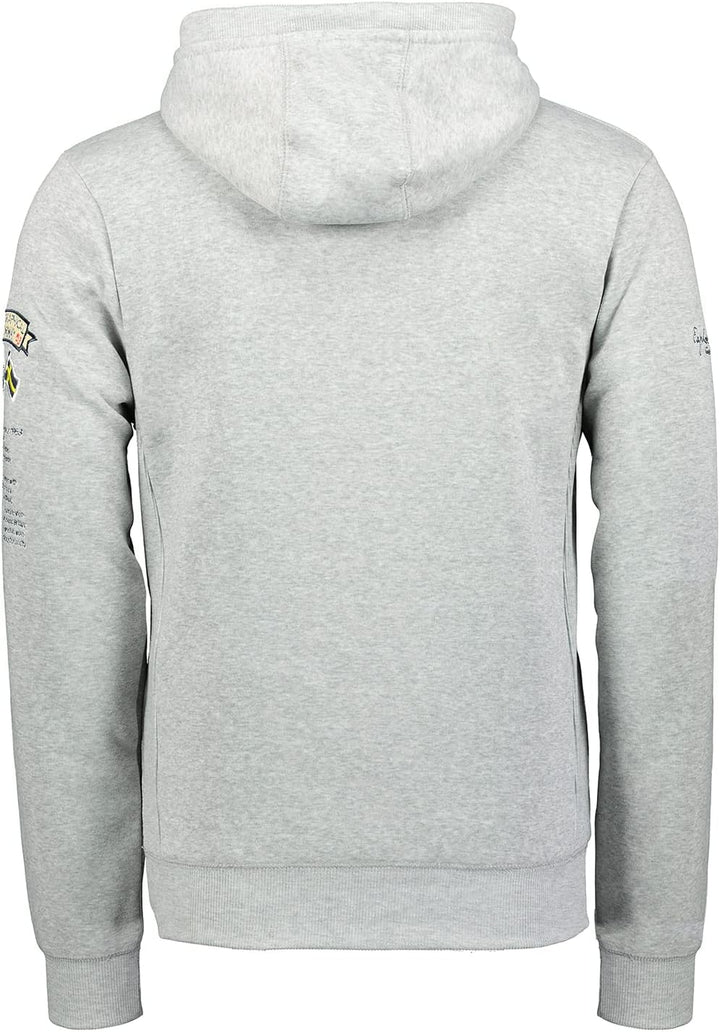 Geographical Norway Herren Gymclass Kapuzenpullover S Hellgrau, S Hellgrau