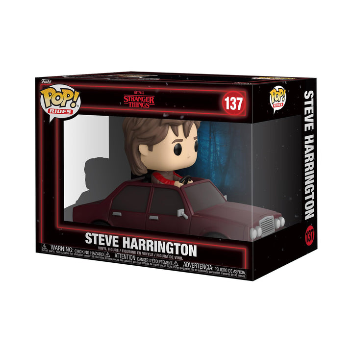 Funko POP! Rides: Stranger Things Season 5 - Steve Harrington - Vinyl-Sammelfigur - Geschenkidee - O