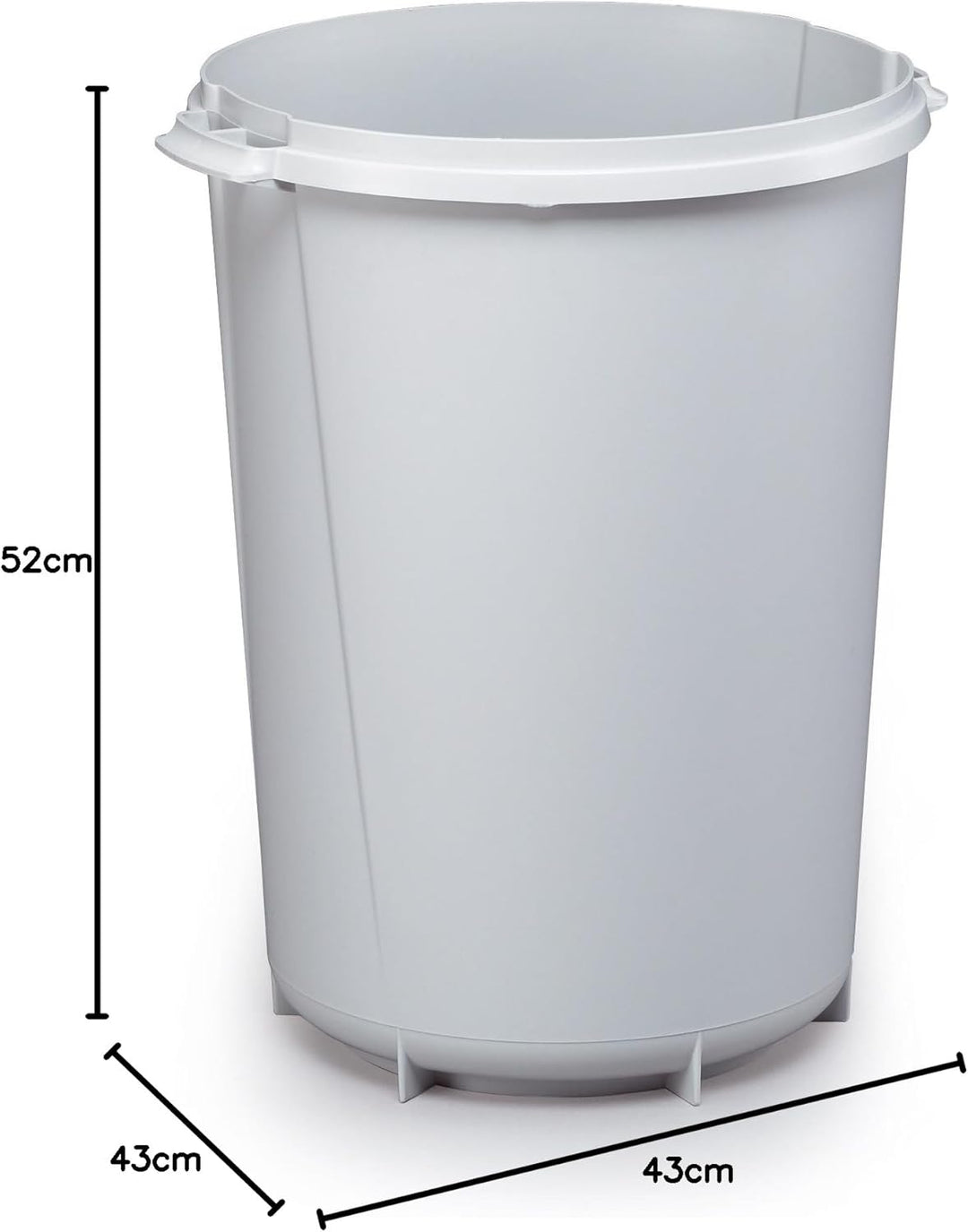 Durable Abfallbehälter Durabin, 40 Liter, grau, 1800519050 Behälter grau, Behälter grau