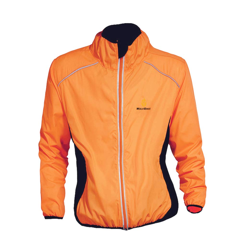 WOSAWE Herren-Fahrradjacke Winddichte wasserdichte MTB Mountainbike Jacket Für Radfahren, Joggen &amp; W