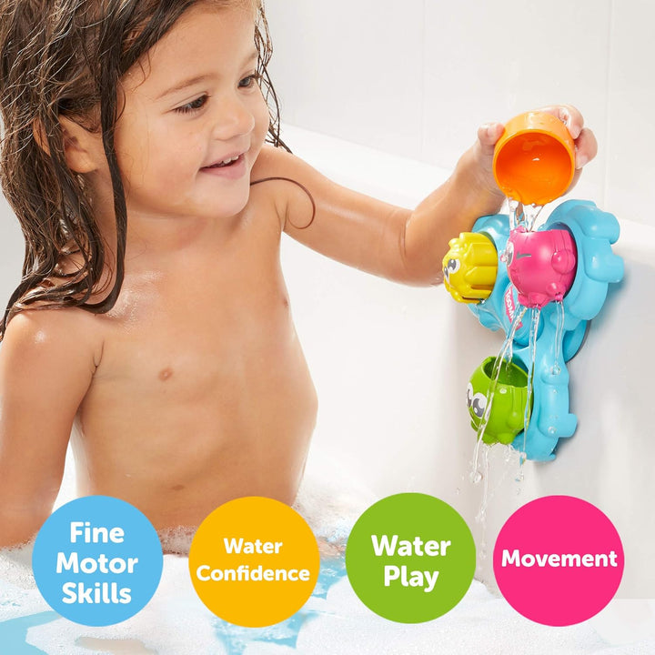 TOMY Games E72820C Spin & Splash Toomies Octopus Bath Toy for Water Play Suitable for 1, 2, 3 & 4 Ye