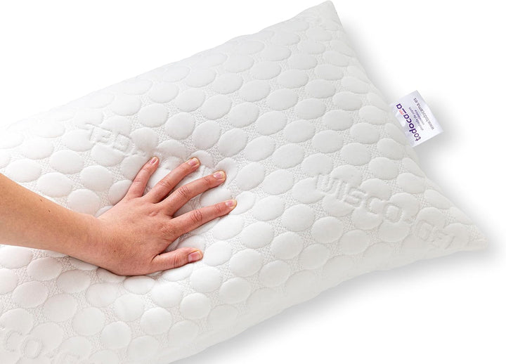 Todolit Viskoelastisches Kopfkissen mit Flocken 100% viskoelastisch. Viscogel-Stretch-Gewebe. Mittel
