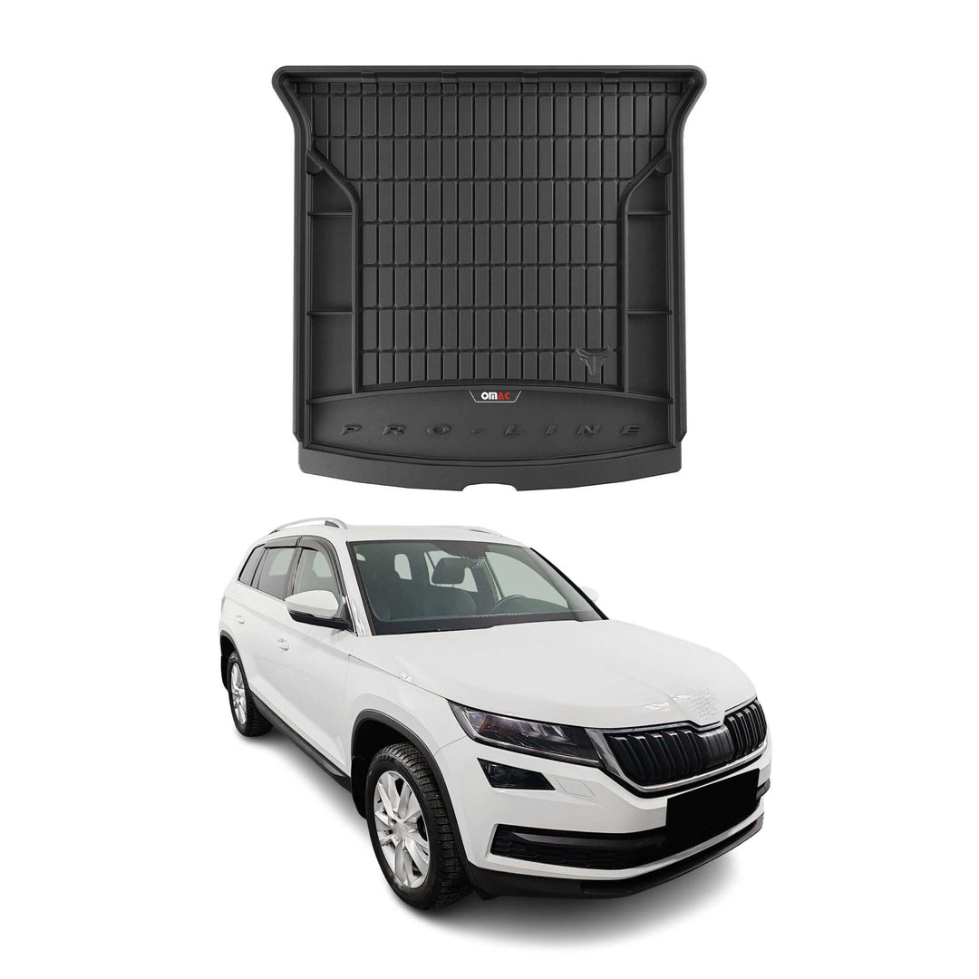 OMAC Gummi Kofferraumwanne kompatibel mit Skoda Kodiaq 2016-2026 TPE Laderaumwanne 1tlg