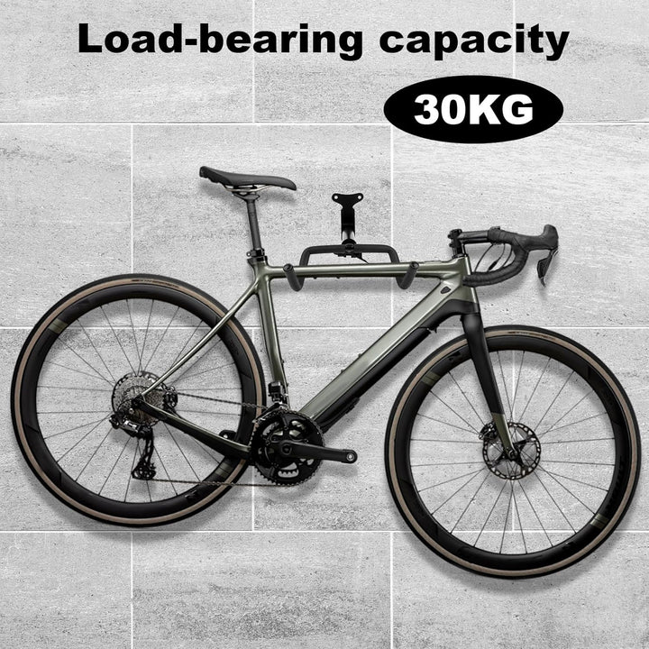 NVIYAM Fahrrad Wandhalterung Fahrradhalterung Wand 30kg Tragfähigkeit Ausziehbar 15cm Fahrradständer