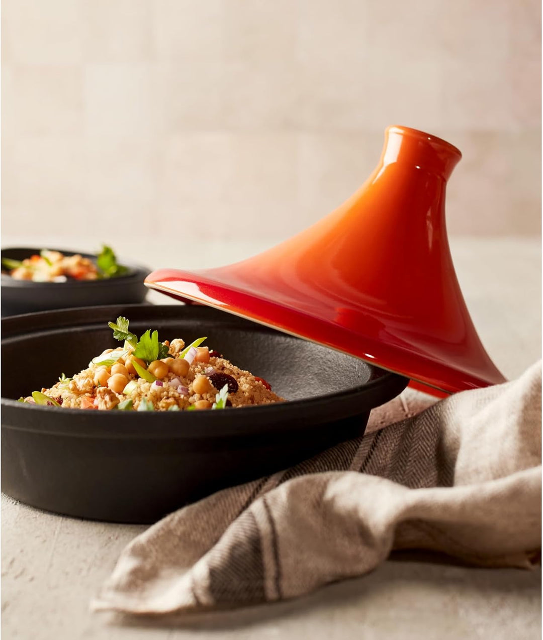 Cosy & Trendy 6356984 Tajine Induktion, Gusseisen, Schwarz, D 25 CM, D 25 CM