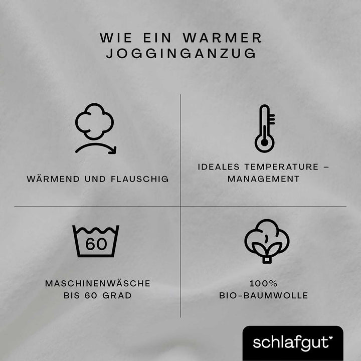 schlafgut Soft Contact Spannbettlaken bis 100x200cm, Grey Light aus 100% Biobaumwolle wärmend Gray L