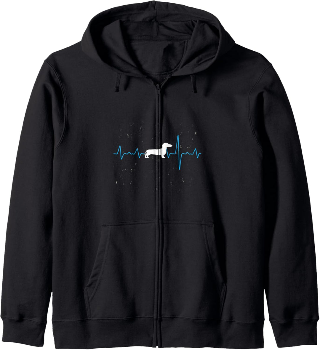 Dackel Herzschlag Kapuzenjacke