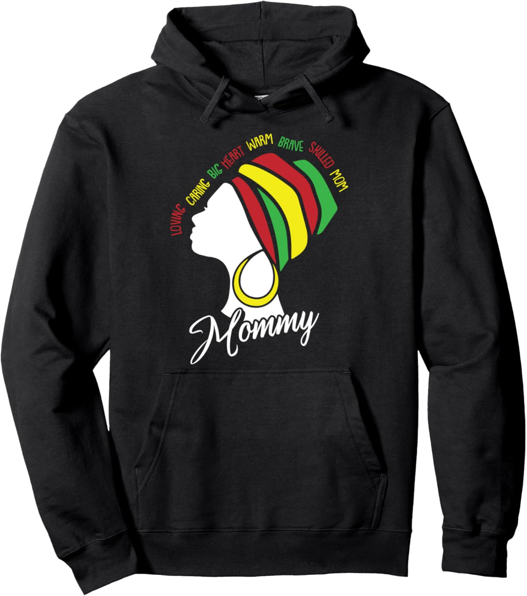 Schwarz Mama Afro Natürliches Haar Melanin Stolz Mama Mama Pullover Hoodie