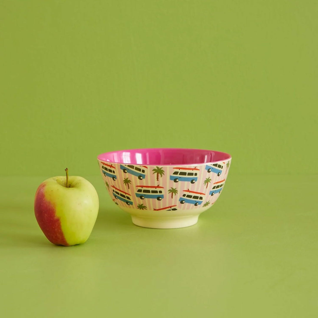 Rice Schale, Melamin, Ø15cm, pink cars