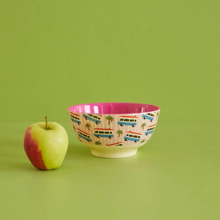Rice Schale, Melamin, Ø15cm, pink cars