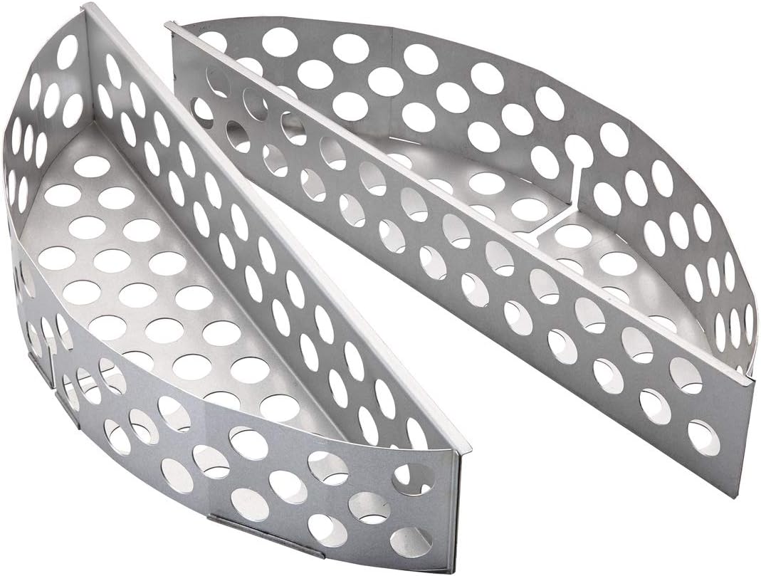 RÖSLE Kohlekorb F60/F60 AIR, 2-tlg., Hochwertige Kohlekörbe für gleichmässige Hitze im Kugelgrill, p