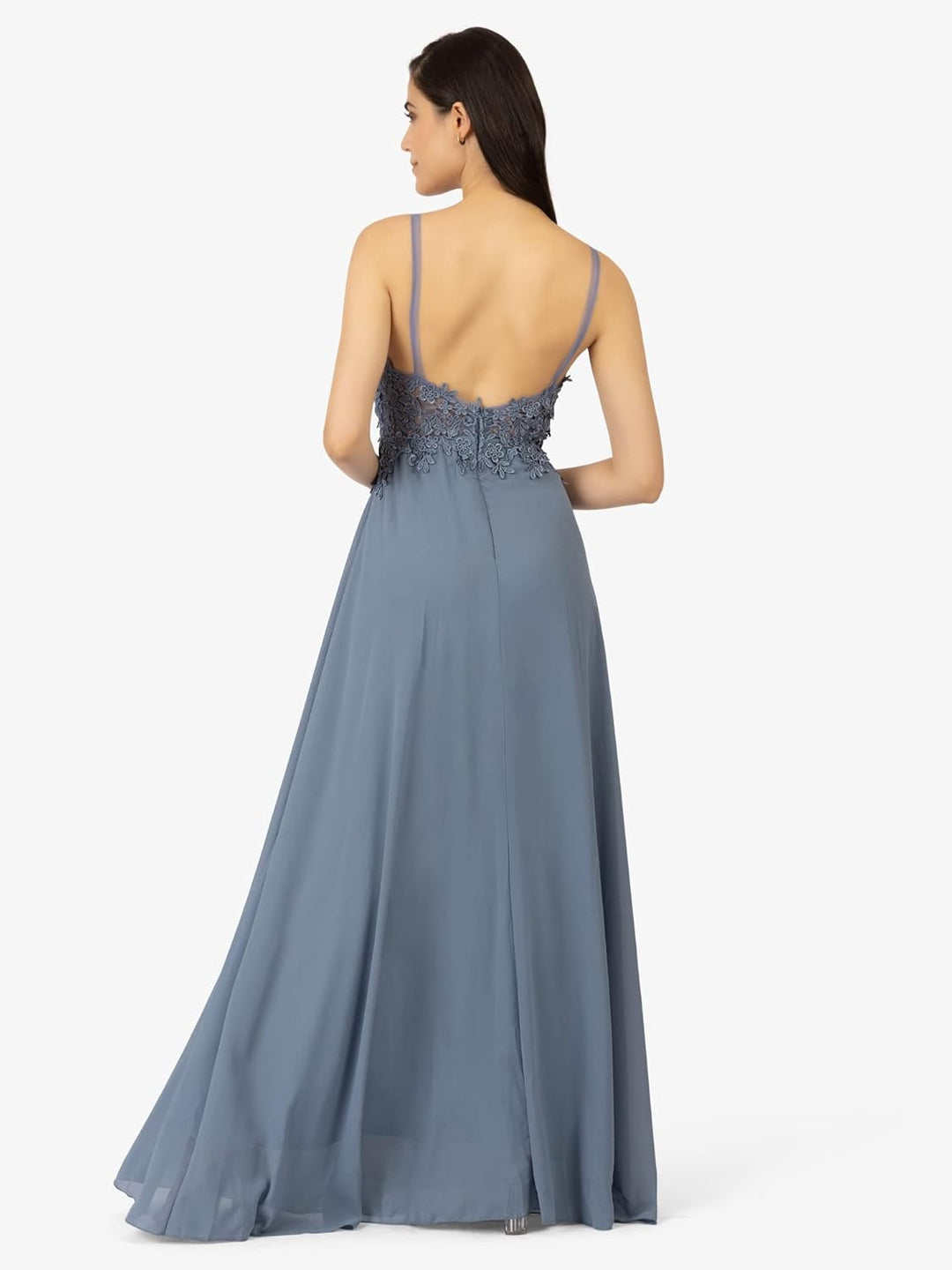 APART Fashion Damen Kleid Dress 42 Blau, 42 Blau