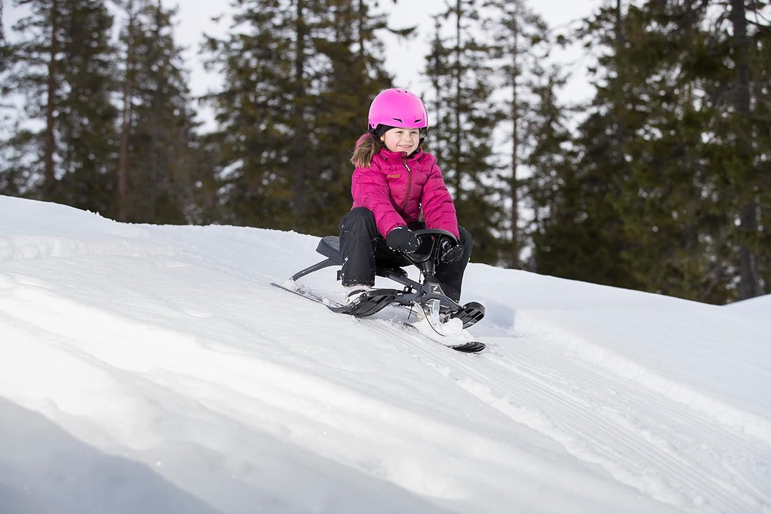 STIGA Snowracer Iconic Classic Rennrodel Lenkschlitten für Kinder ab 5 Jahre ICONIC Grau/Schwarz ab