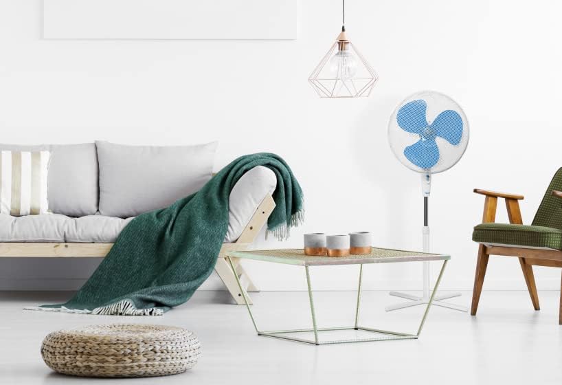 Bestron Standventilator mit drei Geschwindigkeitsstufen, Ventilator mit 75° Oszillation-Funktion & h