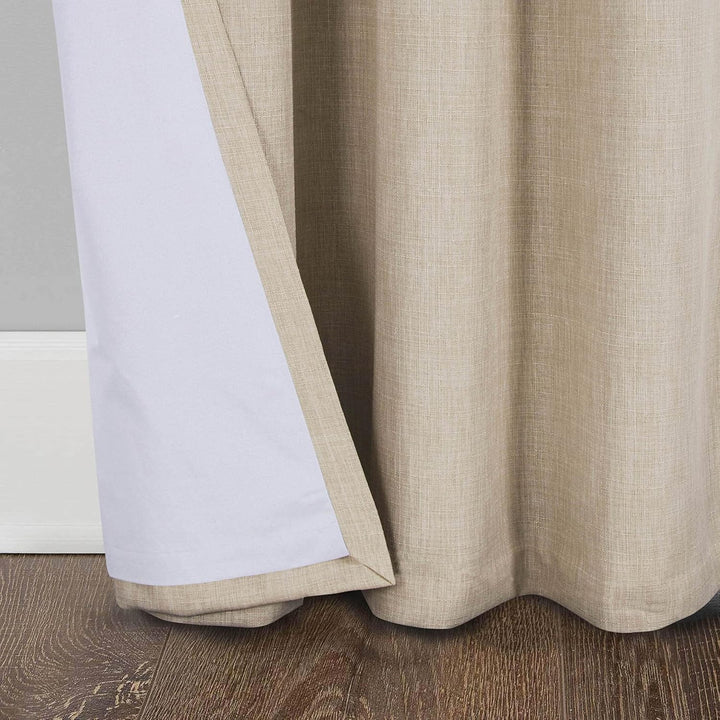 always4u Vorhang Blickdicht 100% mit Ösen, Elegente Gardinen Wohnzimmer Modern Abdunkelnde Vorhänge