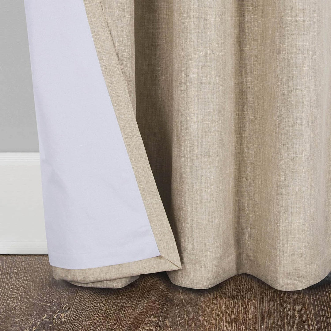 always4u Vorhang Blickdicht 100% mit Ösen, Elegente Gardinen Wohnzimmer Modern Abdunkelnde Vorhänge