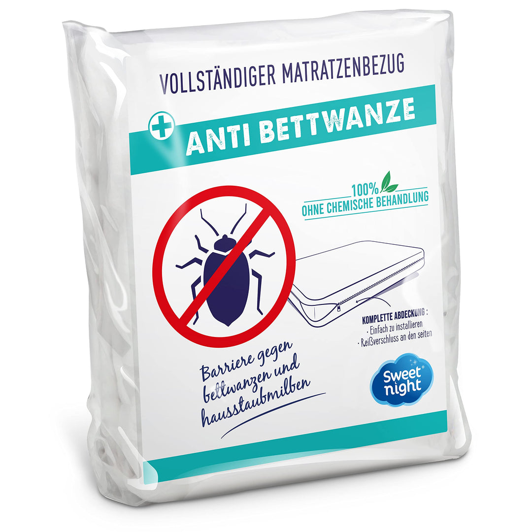Sweetnight - Vollmatratzenbezug 70x140 cm | Anti-Wanzen und Anti-Milben | Renove-Matratze: Schützt I