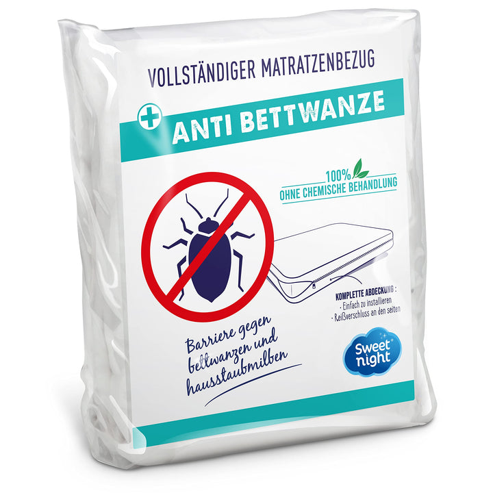 Sweetnight - Vollmatratzenbezug 70x140 cm | Anti-Wanzen und Anti-Milben | Renove-Matratze: Schützt I