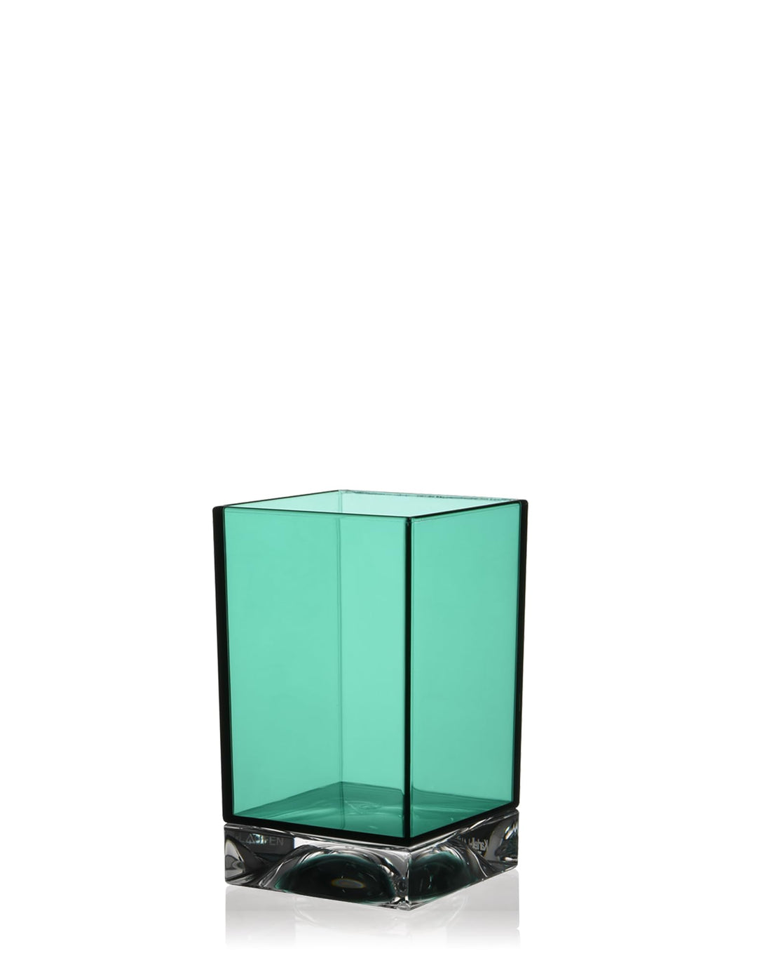 Kartell Boxy Zahnbürstenhalter, Plastik, Aquamarine Grün, 7 x 7 x 12 cm Porta spazzolino Verde Acqua