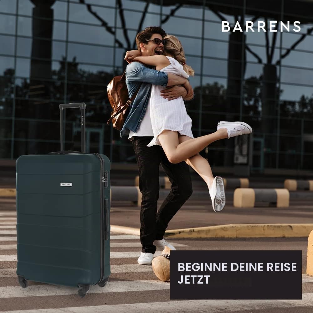 BARRENS Grosser Koffer Zwillingsrollen Hardcase Reisekoffer Koffer Trolleys Hartschale Rollkoffer Gr
