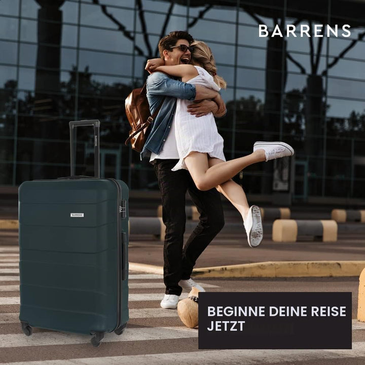 BARRENS Grosser Koffer Zwillingsrollen Hardcase Reisekoffer Koffer Trolleys Hartschale Rollkoffer Gr